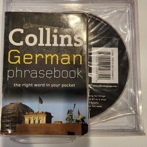 NWT Collins German Phrasebook Pocket-size with CD